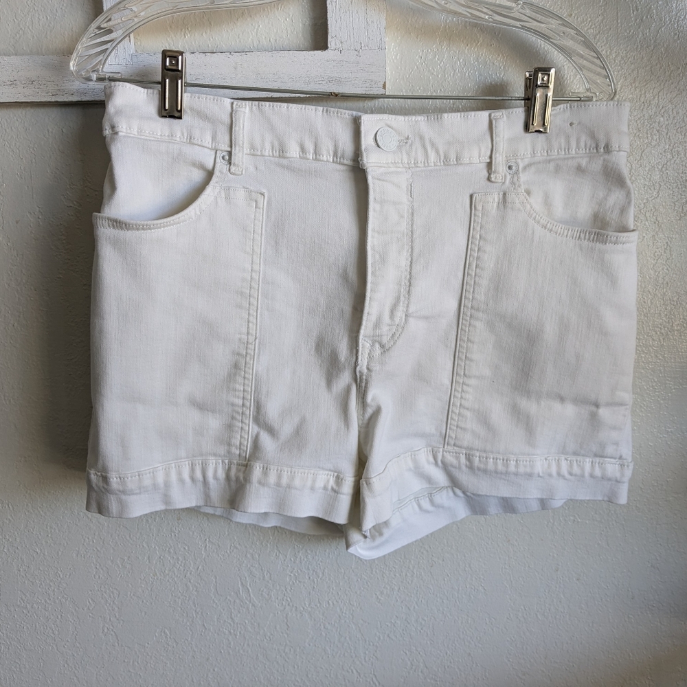 Women's White Denim Shorts